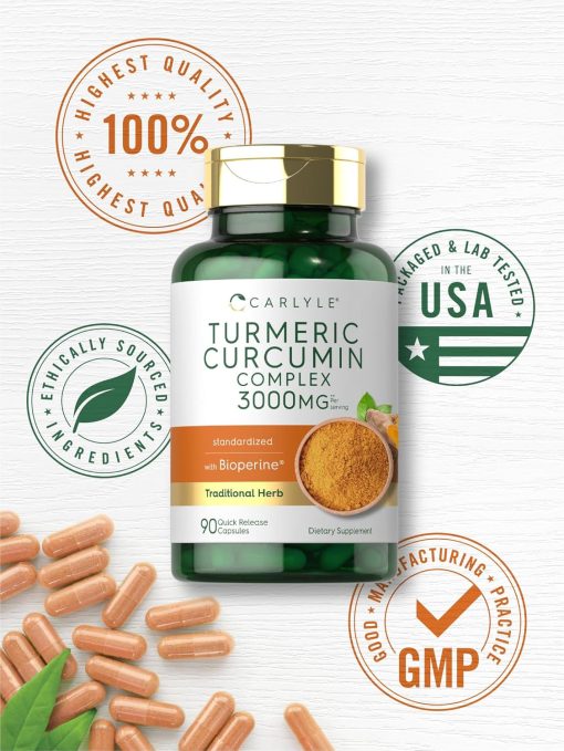 Carlyle Turmeric Curcumin Complex (3,000 mg) - 90 capsules