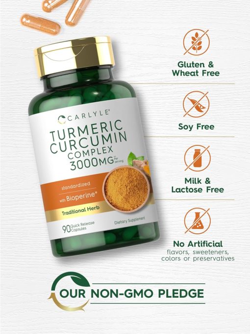 Carlyle Turmeric Curcumin Complex (3,000 mg) - 90 capsules