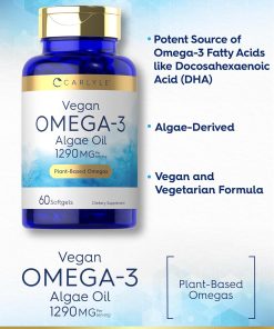 Carlyle Vegan Omega-3 Algae Oil (1290 mg) - 60 softgels