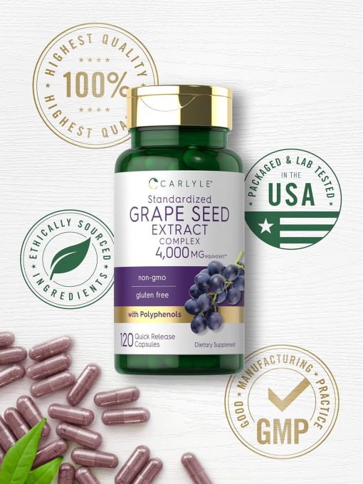 Carlyle Grape Seed Extract Complex (4,000 mg) - 120 capsules