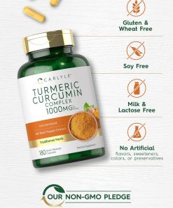 Carlyle Turmeric Curcumin Complex (1,000 mg) - 180 capsules