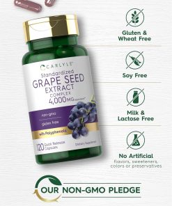 Carlyle Grape Seed Extract Complex (4,000 mg) - 120 capsules