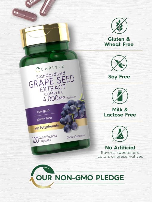 Carlyle Grape Seed Extract Complex (4,000 mg) - 120 capsules