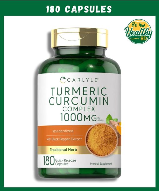 Carlyle Turmeric Curcumin Complex (1,000 mg) - 180 capsules