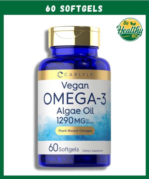 Carlyle Vegan Omega-3 Algae Oil (1290 mg) - 60 softgels