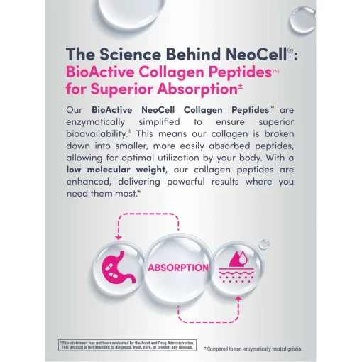 Neocell Collagen Peptides + Vitamin C & Biotin (6,000 mg) Grassfed - 270 tablets