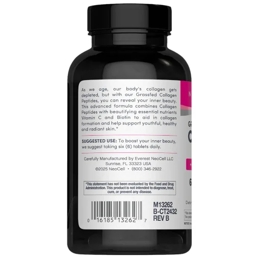 Neocell Collagen Peptides + Vitamin C & Biotin (6,000 mg) Grassfed - 270 tablets