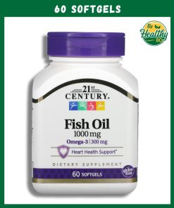21st Century Fish Oil (1,000 mg) Omega-3 (300 mg) - 60 softgels