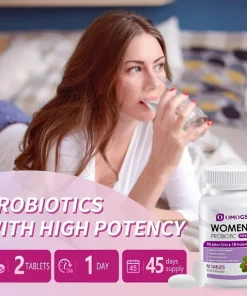 Omogs Women's Probiotic Prebiotic (90 billion CFUs & 18 Strains) - 90 tablets