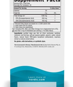Nordic Naturals Omega-3 (1,280 mg) - 60 softgels