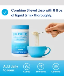 Vital Proteins Collagen Peptides Advanced + Hyaluronic Acid + Vitamin C Unflavoured - 265 gram