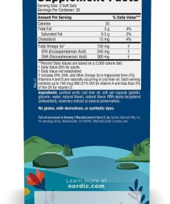 Nordic Naturals Arctic Cod Liver Oil Lemon Flavored - 90 softgels