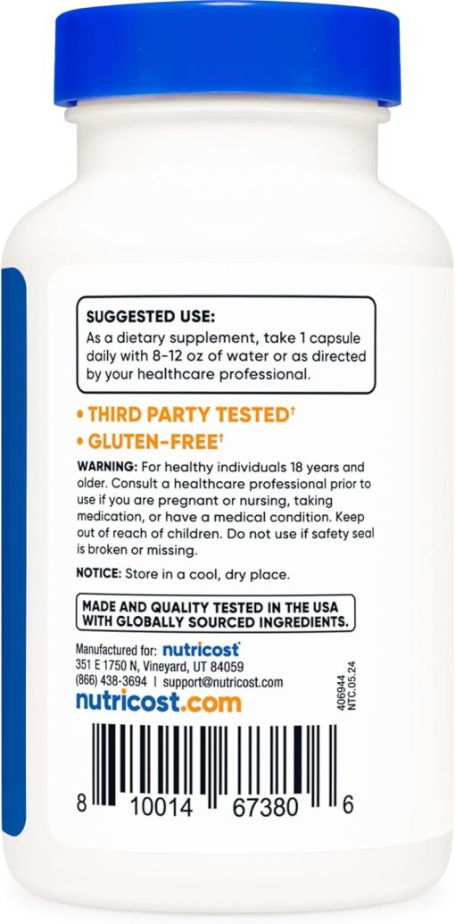 Nutricost Calcium D-Glucarate (500 mg) - 120 capsules