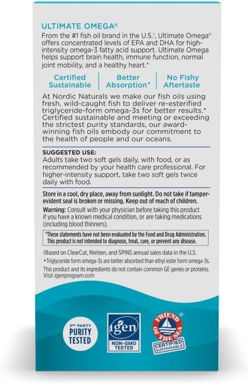 Nordic Naturals Ultimate Omega-3 (1280 mg) - 120 softgels