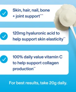 Vital Proteins Collagen Peptides Advanced + Hyaluronic Acid + Vitamin C Unflavoured - 265 gram