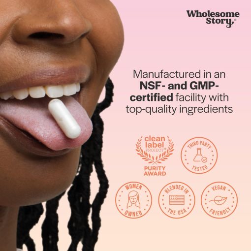 Wholesome Story Myo & D-Chiro Inositol with MTHF, Folate + Vitamin D3 - 120 vegetarian capsules