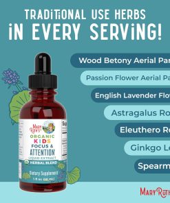 Mary Ruth's Kids Focus & Attention Liquid Extract Organic - 30ml