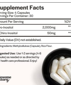 Wholesome Story Myo & D-Chiro Inositol - 120 vegetarian capsules