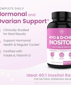 Optify Myo & D-Chiro Inositol + with Folate & Vitamin D - 120 vegetable capsules