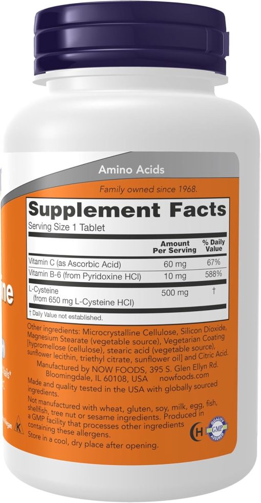 Now L-Cysteine (500 mg) - 100 tablets