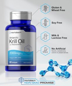 Horbaach Krill Oil with Astaxanthin (2,000 mg) - 60 softgels