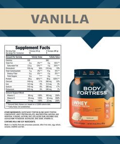 Body Fortress Super Advanced Whey Protein Powder Vanilla - 789 gram
