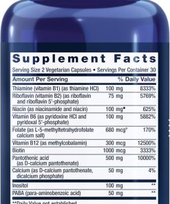 Life Extension Complete B-Complex BioActive - 60 vegetarian capsules