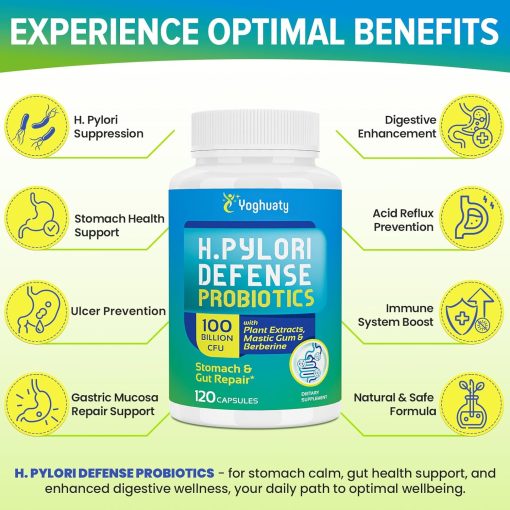 Yoghuaty H.Pylori Defence Probiotics (100 billion CFU) - 120 capsules