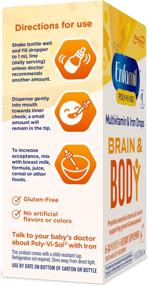 Enfamil Multivitamin & Iron Drops Brain & Body - 50 ml