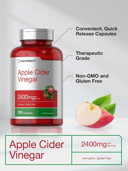 Horbaach Apple Cider Vinegar (2,400 mg) - 150 capsules