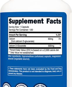 Nutricost Calcium D-Glucarate (500 mg) - 120 capsules