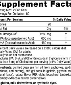 Nordic Naturals Ultimate Omega-3 (1280 mg) - 120 softgels