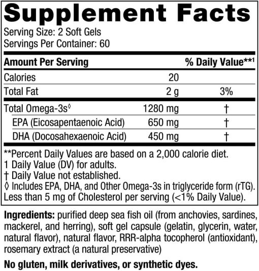 Nordic Naturals Ultimate Omega-3 (1280 mg) - 120 softgels