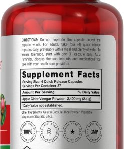 Horbaach Apple Cider Vinegar (2,400 mg) - 150 capsules