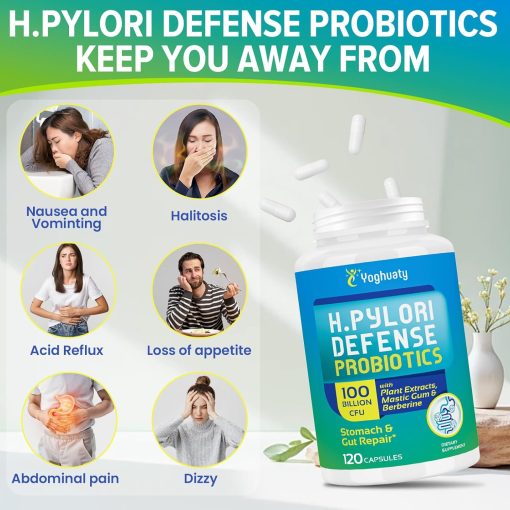 Yoghuaty H.Pylori Defence Probiotics (100 billion CFU) - 120 capsules