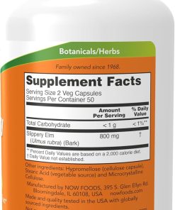 Now Slippery Elm (400 mg) - 100 veg capsules