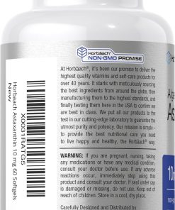 Horbaach Astaxanthin Algae-Derived (10 mg) - 60 softgels