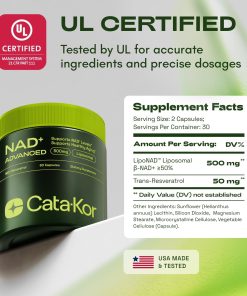 Cata-Kor NAD+ Advanced (500 mg) - 60 capsules