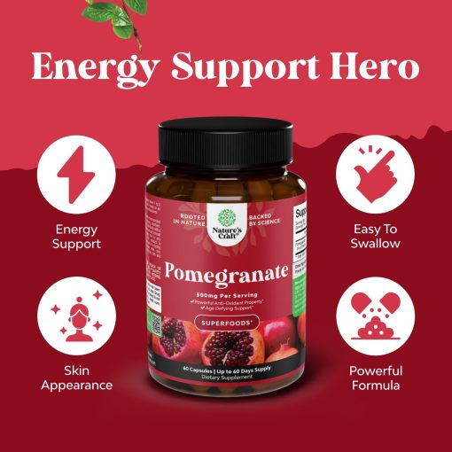Nature's Craft Pomegranate (500 mg) - 60 capsules