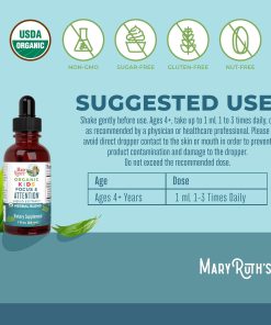 Mary Ruth's Kids Focus & Attention Liquid Extract Organic - 30ml