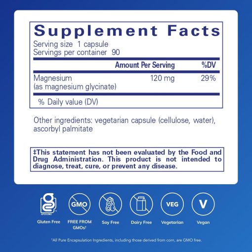 Pure Encapsulations Magnesium Glycinate - 90 capsules