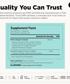 Vital Vitamins Multi Collagen Complex - 150 Capsules