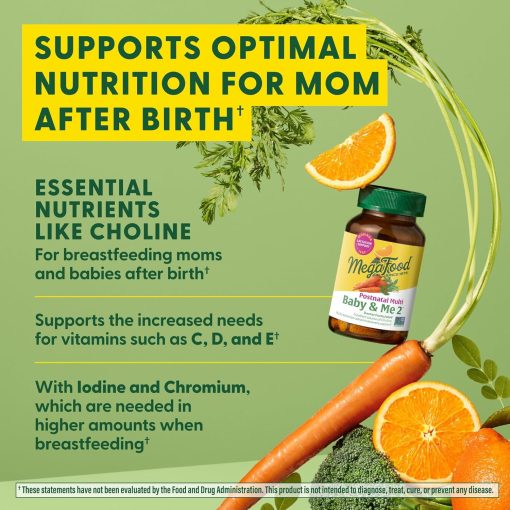 MegaFood Baby & Me 2 Postnatal Multivitamin - 60 tablets