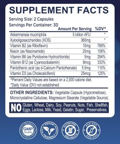 Mood Mingle Akkermansia Probiotic (5 Billion AFU) - 60 Capsules