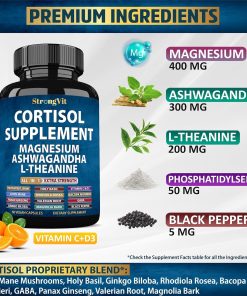 Strong Vit Cortisol Supplement - 60 vegan capsules