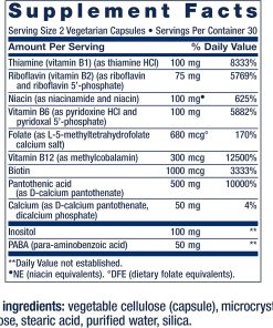 Life Extension Complete B-Complex BioActive - 60 vegetarian capsules