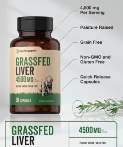 Horbaach Grassfed Liver (4,500 mg) - 90 capsules