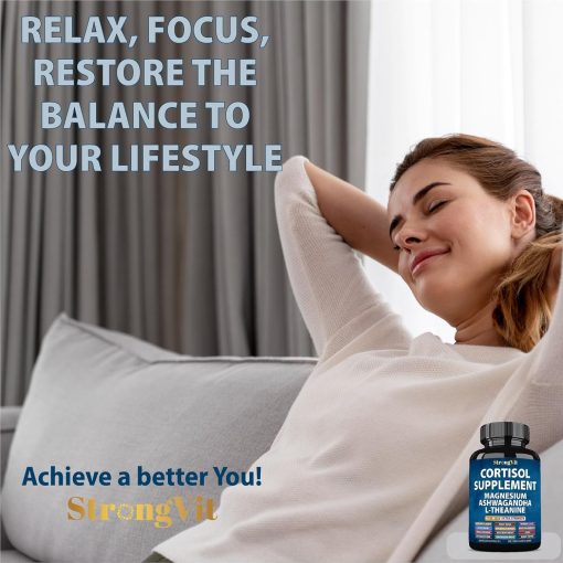 Strong Vit Cortisol Supplement - 60 vegan capsules