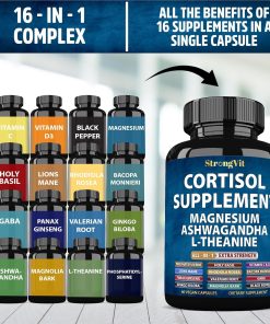 Strong Vit Cortisol Supplement - 60 vegan capsules