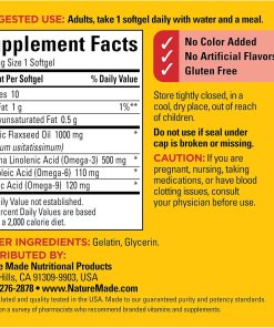 Nature Made Flaxseed Oil (1,000 mg) (500 mg Omega-3) - 100 softgels
